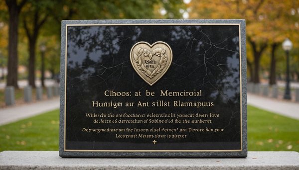 Choisissez une plaque funéraire moderne pour déclarer votre amour